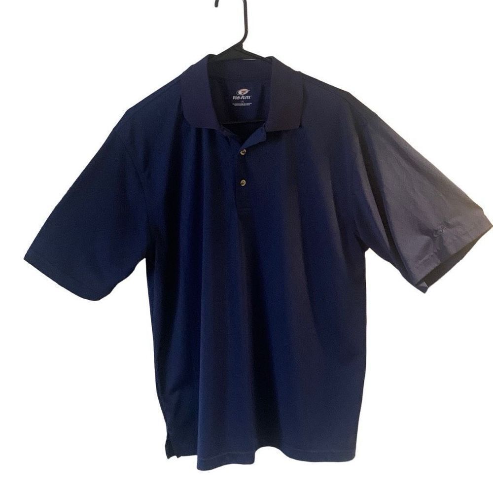 Pre Owned Men’s Top Flite Short Sleeve Polo Golf Size Lg Casual Classic Style
